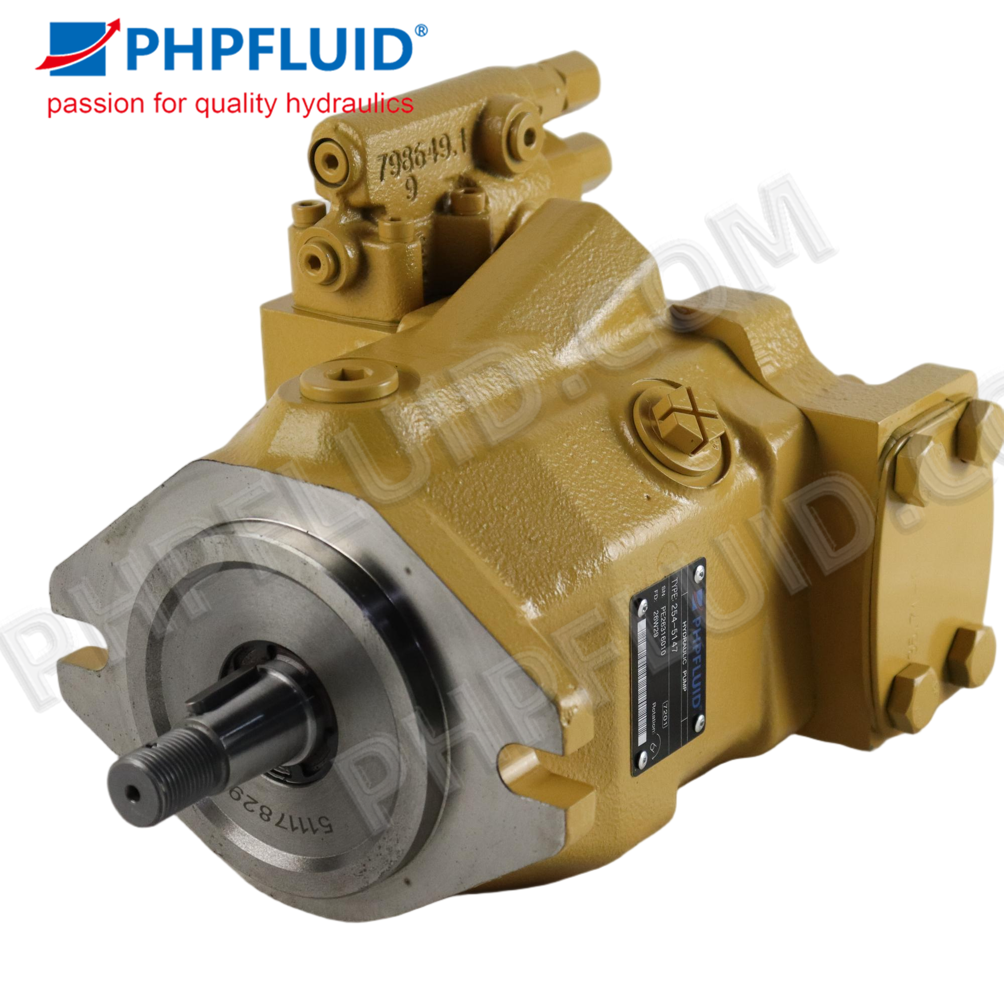 Aftermarket New CAT 254-5147,10R-7698 Hydraulic Piston Pump Fits Caterpillar Wheel Loader 966H 972H